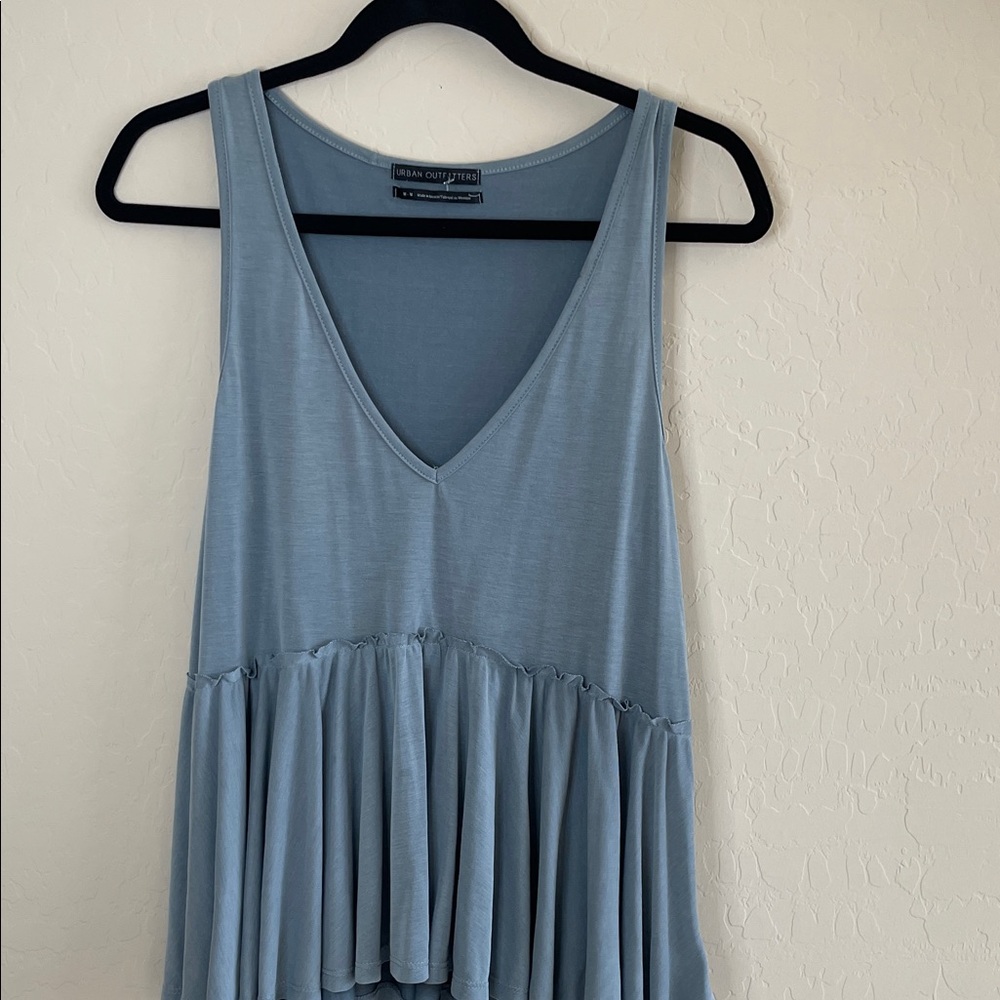 Urban Outfitters Light Blue V-Neck Tank Top